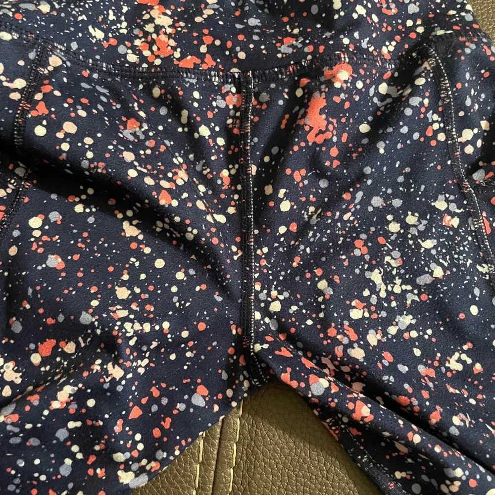 Colorful Splatter Print Leggings